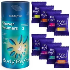 BodyRefresh Shower Steamers Aromatherapy 8 Pack - Birthday Gifts for Men Him,Mot
