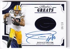 2025 Flawless DONALD DRIVER Flawless Greats Auto Sapphire 8/10 - Packers