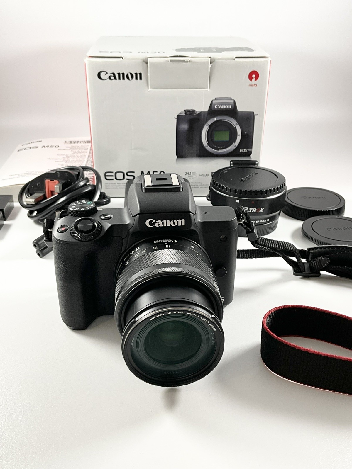 Canon EOS M50 Mirrorless Digital Camera with EF-M 15-45mm Lens - Only 3K Shots!