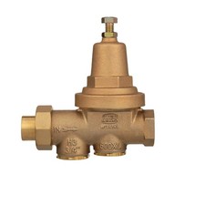 Zurn Wilkins 34-600XLC 3/4" 600XL Pressure Reducing Valve with cop/ Sweat Con...