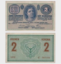 Austro-Hungary - 1914 - 2 Kronen -  VF+   #CO8555