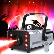 1200W RGB Fog Machine, 6 Colorful LED Lights for Smoke Machine 1 Pack