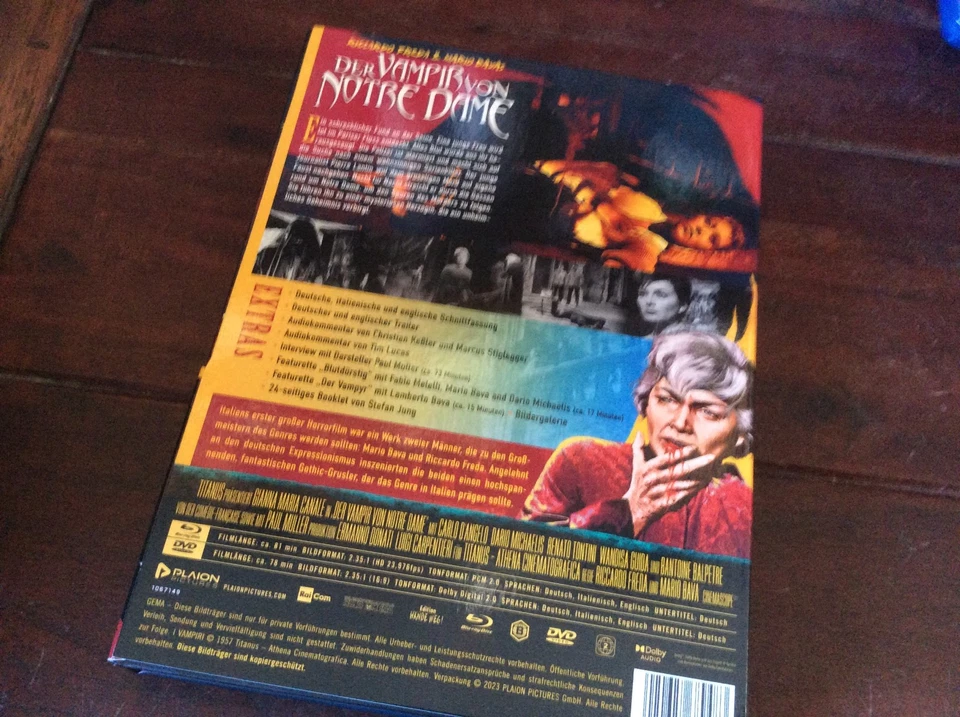 Der Vampir von Notre Dame  [DVD + BLU RAY] Mediabook Mario Bava - Bild 2 von 3