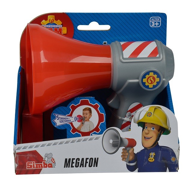 Simba 109258699 - Fireman Sam - Megaphone With Voice Distorter - New