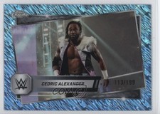 2025 Topps Chrome WWE Aqua Shimmer Refractor 113/199 Cedric Alexander #143 1g2u