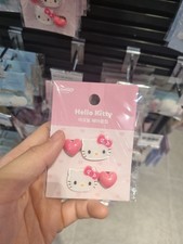 Sanrio Hello Kitty Acrylic Hair Clip Cute Kawaii Pink Hairpin Barrettes New