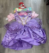 NWT Disney Princess Rapunzel Dress Costume Child Size XS 3T 4T 