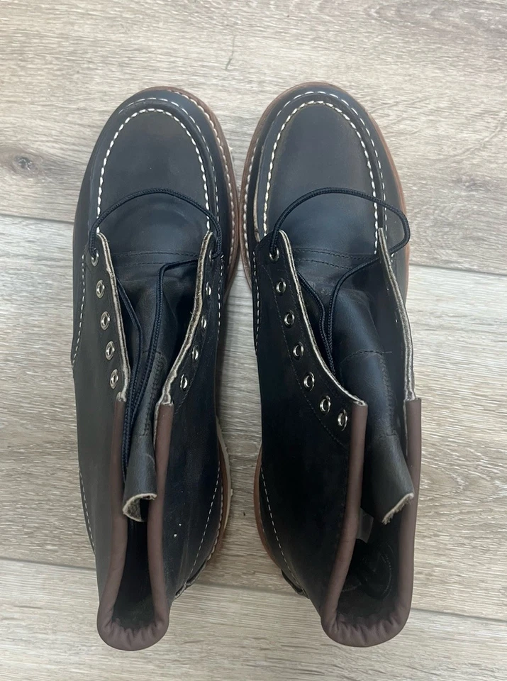 Bota Red Wing 6" Moc Toe 8890 carbón resistente 9.5D Heritage nueva con etiquetas EE. UU. Foto 3 de 4