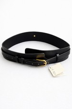 Cintura Zara nera donna fibbia oro minimal classica cintura vita nuova