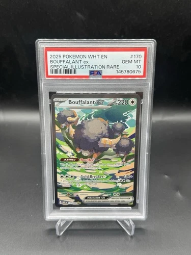 Pokémon Bouffalant ex 170/086 White Flare Special Illustration Rare PSA 10