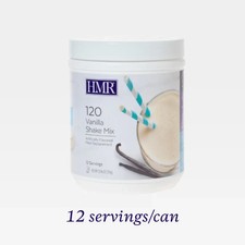 HMR 120 Vanilla Shake Powder, Meal Replacement, 12g Protein,12Serv, 120 Calories