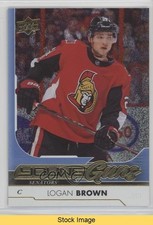 2017-18 Upper Deck Young Guns Gold Rainbow Foil Logan Brown #217 READ 0he