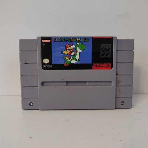 Super Mario World Nintendo SNES 1992 Authentic Game Cartridge Only