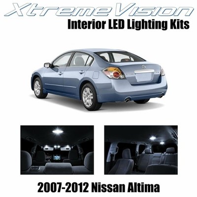XtremeVision Interior LED for Nissan Altima Sedan 2007-2012 (10 PCS) Pure White