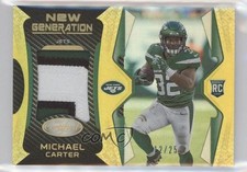 2021 Certified New Generation Jerseys Mirror Gold 12/25 Michael Carter 0mp2