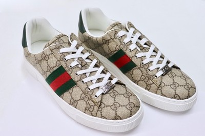 GUCCI Ace GG Supreme Web Stripe Sneakers EU 40 Unworn w/ Box Dust