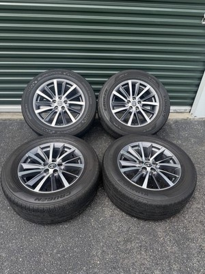   2017-2019 Toyota HIGHLANDER OEM 18  Machined/ Charcoal WHEELS RIMS TIRES