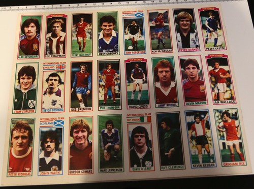 FUSSBALLER 1981 TOPPS KARTEN SAMMLER LEERALBUM SEHR GUTER ZUSTAND - Bild 2 von 3