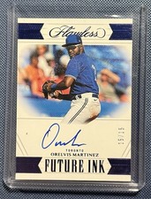 Panini 2023 Flawless Future Ink Orelvis Martinez Sapphire Auto On-Card RC /15