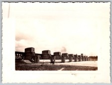 Vtg B&W Snapshot Industrial Dam Spillway With Men Working 1950s