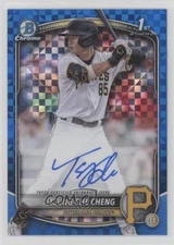 2025 Bowman Chrome Prospect Blue X-Fractor /150 Tsung-Che Cheng Rookie Auto RC