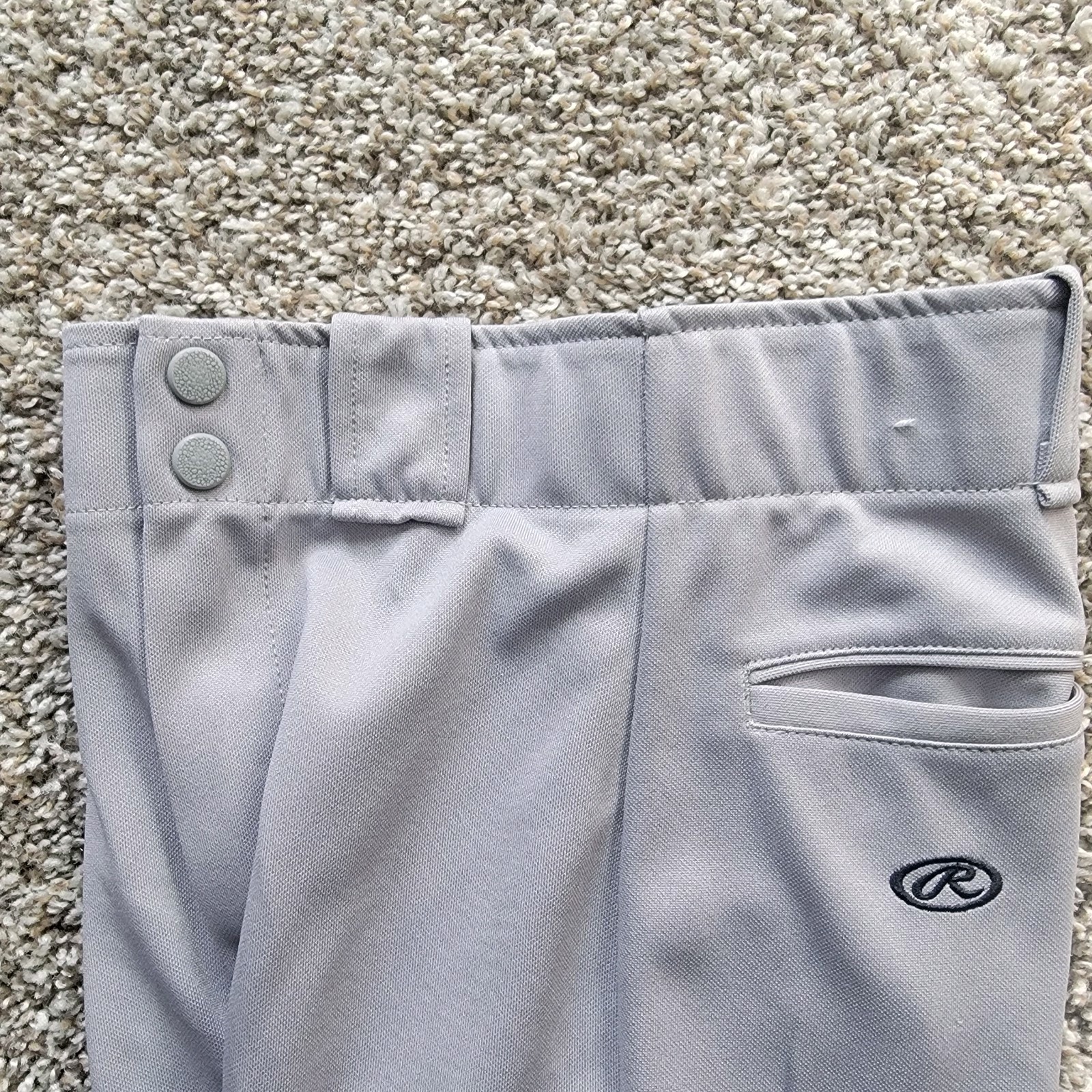 Youth Baseball Pants Lot of 3, Adidas Black, Rawlings Grey Sz S thumbnail 14