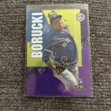2019 Topps Fire Ryan Borucki RC *SP/99 Purple Foil* #49 Blue Jays
