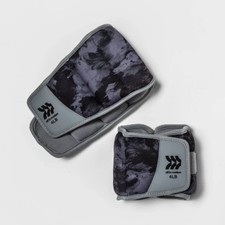 Ankle Weights Anti-microbial 4lbs 2pc: Adjustable Neoprene Pair