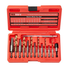 Screw Extractor and Left-Hand Drill Bit Set, Easy Out Broken Bolt Remover