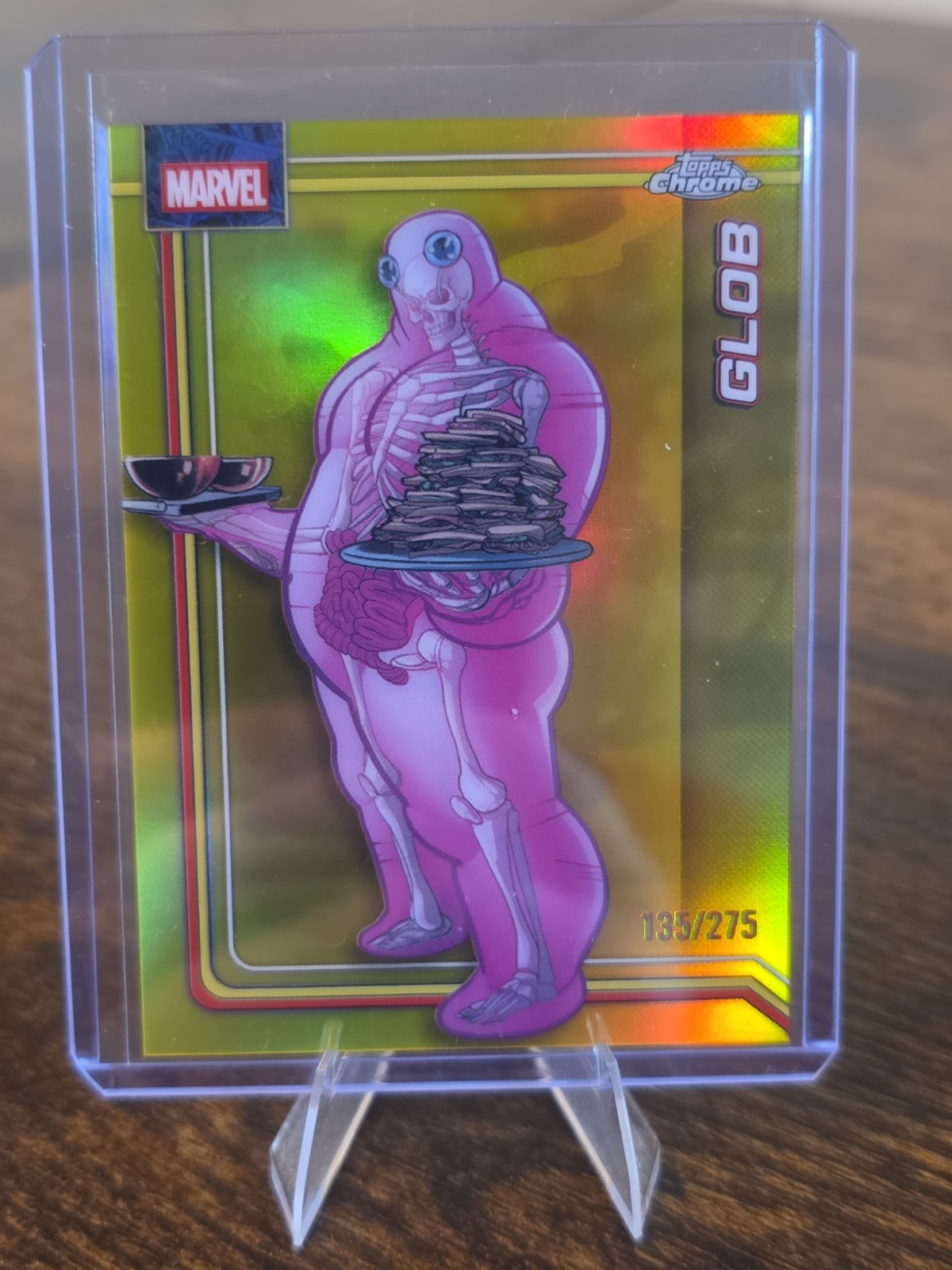 Topps Chrome Marvel Glob #043 Gold Serial Numbered /275 Non-Sport Card 2026