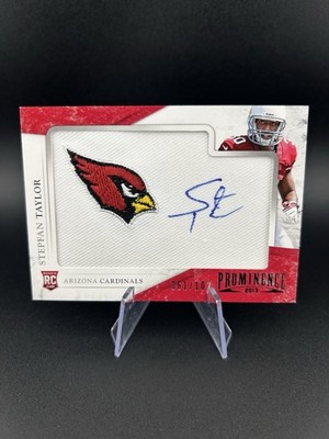 2013 Panini Prominence Rookie Embroidered Team Logo Patch Auto Arizona Cardinals