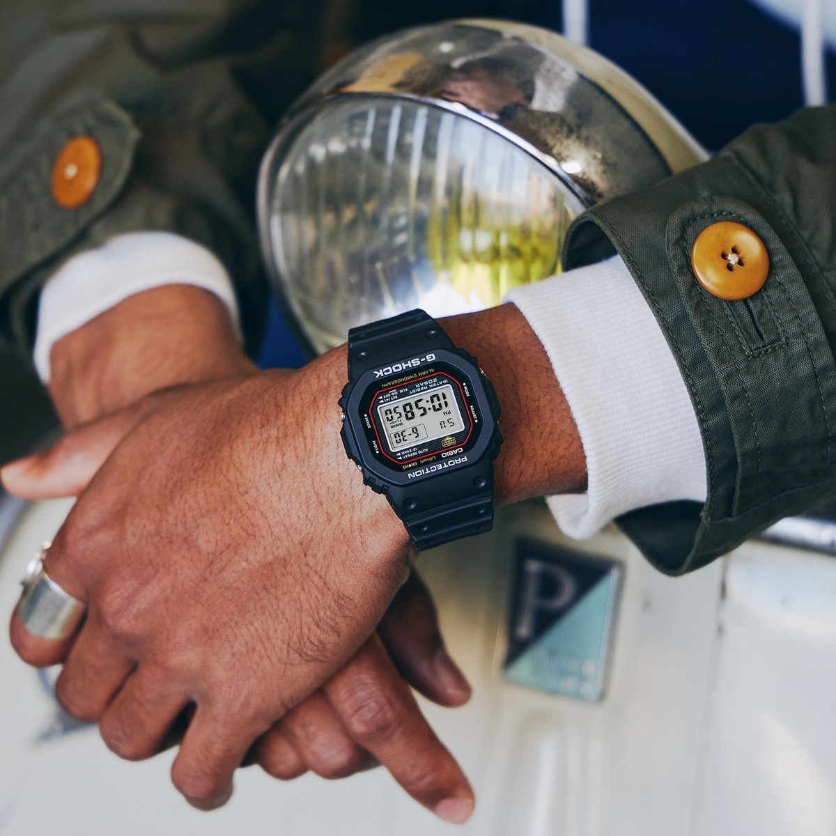 CASIO G-SHOCK DW-5000R-1AJF PROTECTION BLACK Digital Octagon