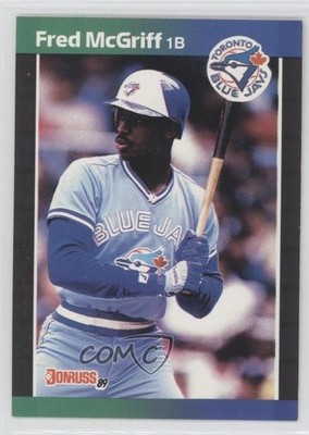 1989 Donruss Fred McGriff (*Denotes on Back) #70 HOF 0bn8