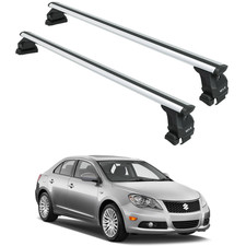 For Suzuki Kizashi Roof Rack Cross Bars Fix Point Silver 2010-2013