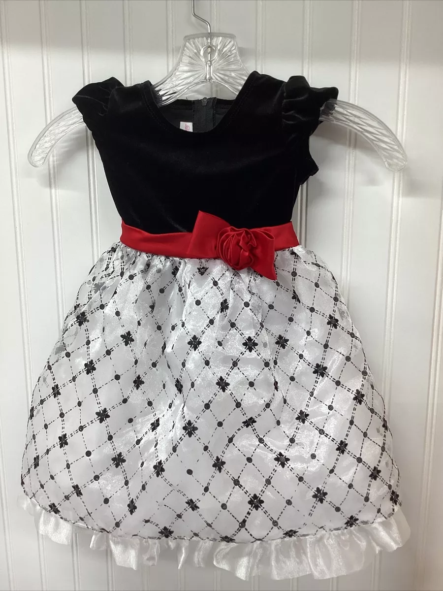 Baby girl clearance velvet christmas dress