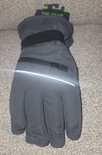 Men's Tek Gear Ski Gloves Gray Thinsulate Touch Screen Compatible Size S/NEW.