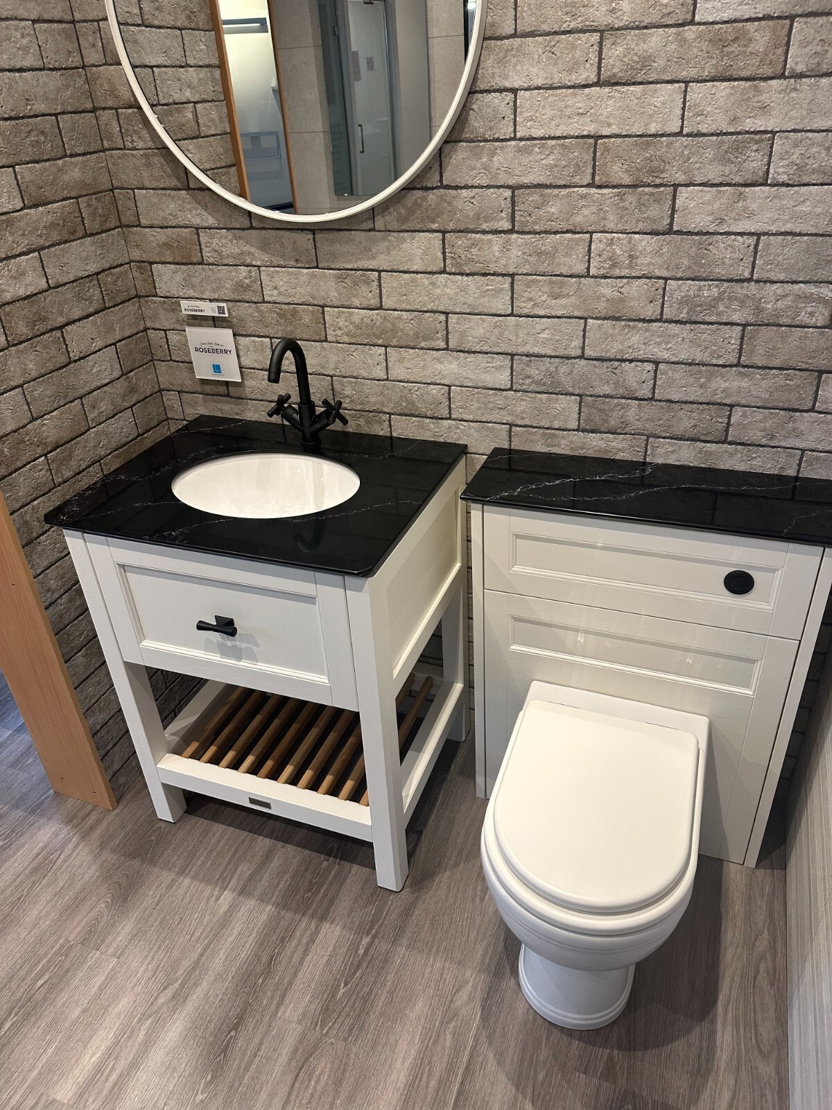 Ex Display Utopia Roseberry Washstand & Toilet Unit Set Cotton White eBay