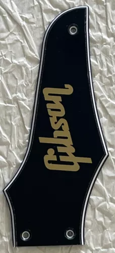 New-For Gibson Firebird Non-Reverse "Logo"Truss Rod Cover Black Guitar Pickguard