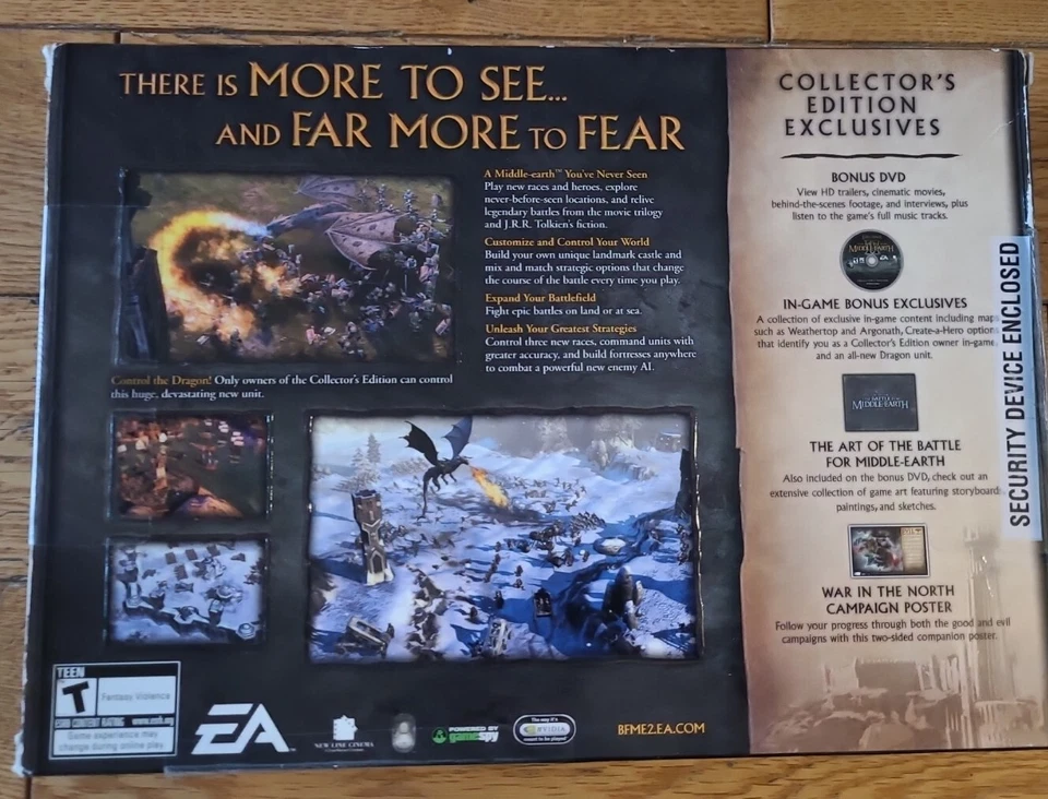 Lord Of Rings Battle Middle Earth 2 II PC Collectors Edition NTSC BIG BOX, READ  - Image 2 of 4