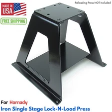 Hornady Iron Single Stage Lock-N-Load Press Riser Bench Mount Reloading Stand