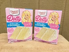 Duncan Hines Dolly Parton's Southern Style Coconut Cake Mix 2 Box 15.5oz