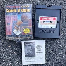 1983 Cosmi Caverns Of Khafka Atari 400/800 Vtg Computer Program Cassette Game