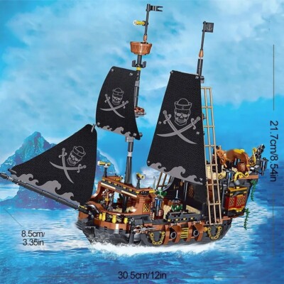 Piraten Matrosenschiff Karibik Boot MOC Bausteine Mini Steine