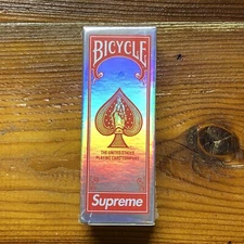 Supreme Bicycle Holographic Slice Playing Cards Mini FW23A46 - Brand New