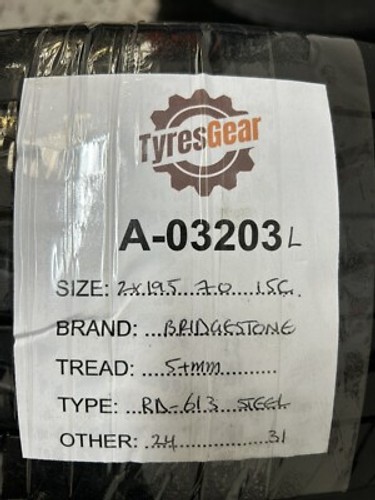 2x 195 70 R15C 104/102S BRIDGESTONE RD-613 STEEL 5+mm TESTED FREE FITTING - Picture 14 of 14