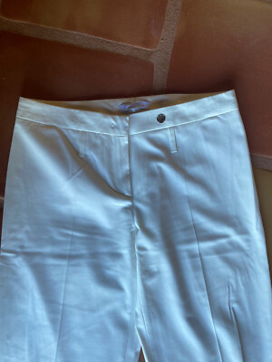 Versace collection white thin dress pants for any accasion 40