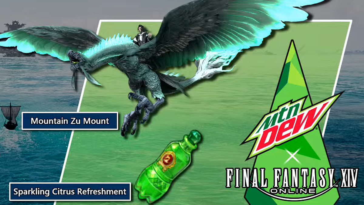 Code FFXIV Mountain Zu monture exclusive pour compte Square Enix NA édition PC