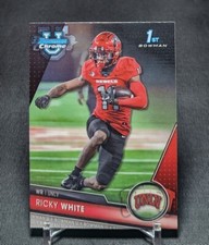 Ricky White 1st Rookie RC 2023 Bowman Chrome University Card #188 UNLV Rebels