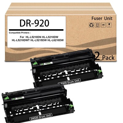 2 Pack DR-920 Drum Unit DR920 Drum Cartridge Kit (not Toner) Replacement