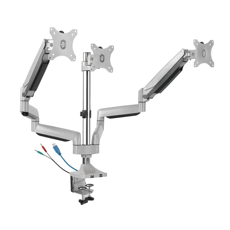 ICY BOX IB-MS505-T Monitorständer Tischhalterung 3 Monitore 32" 60391 B-Ware